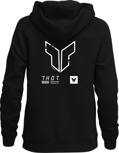 THOR Women's Trax Pullover Hoodie - Black - Medium 3051-1236