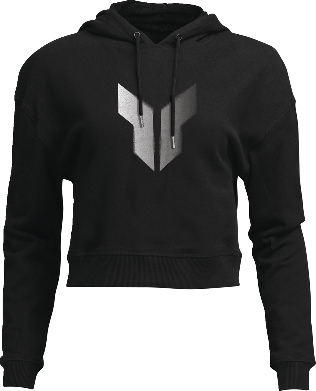 THOR Women's Noise Pullover Crop Hoodie - Black - XL 3051-1248
