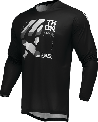 THOR Launchmode Brave Jersey - Black/Gray - Large 2910-8221