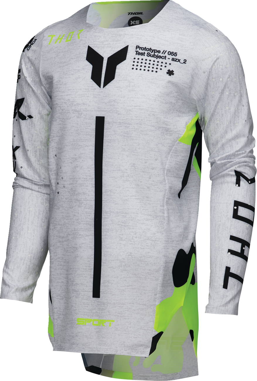 THOR Youth Sportmode Riot Jersey - White/Acid - XL 2912-2541
