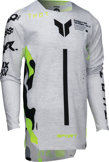 THOR Youth Sportmode Riot Jersey - White/Acid - XL 2912-2541
