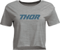 THOR Women's Corp Crop T-Shirt - Heather Gray - XL 3031-4311