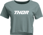 THOR Women's Corp Crop T-Shirt - Mineral - XL 3031-4315