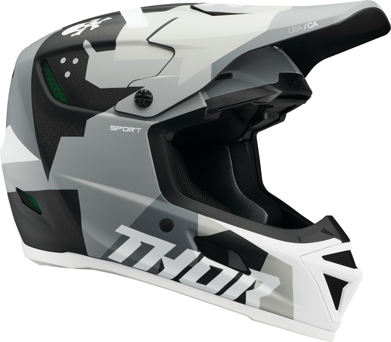 THOR Reflex Sport Carbon Helmet - Brave - MIPS® - Gray/White - Large 0110-8760