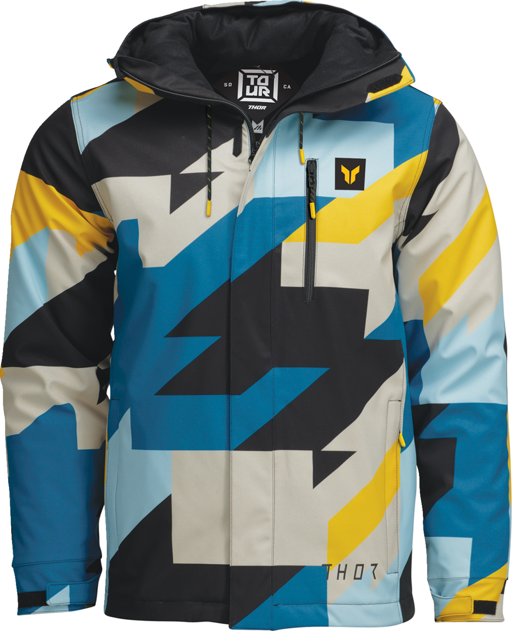 THOR Tour Jacket - Brave Blue/Yellow - Medium 2920-0818