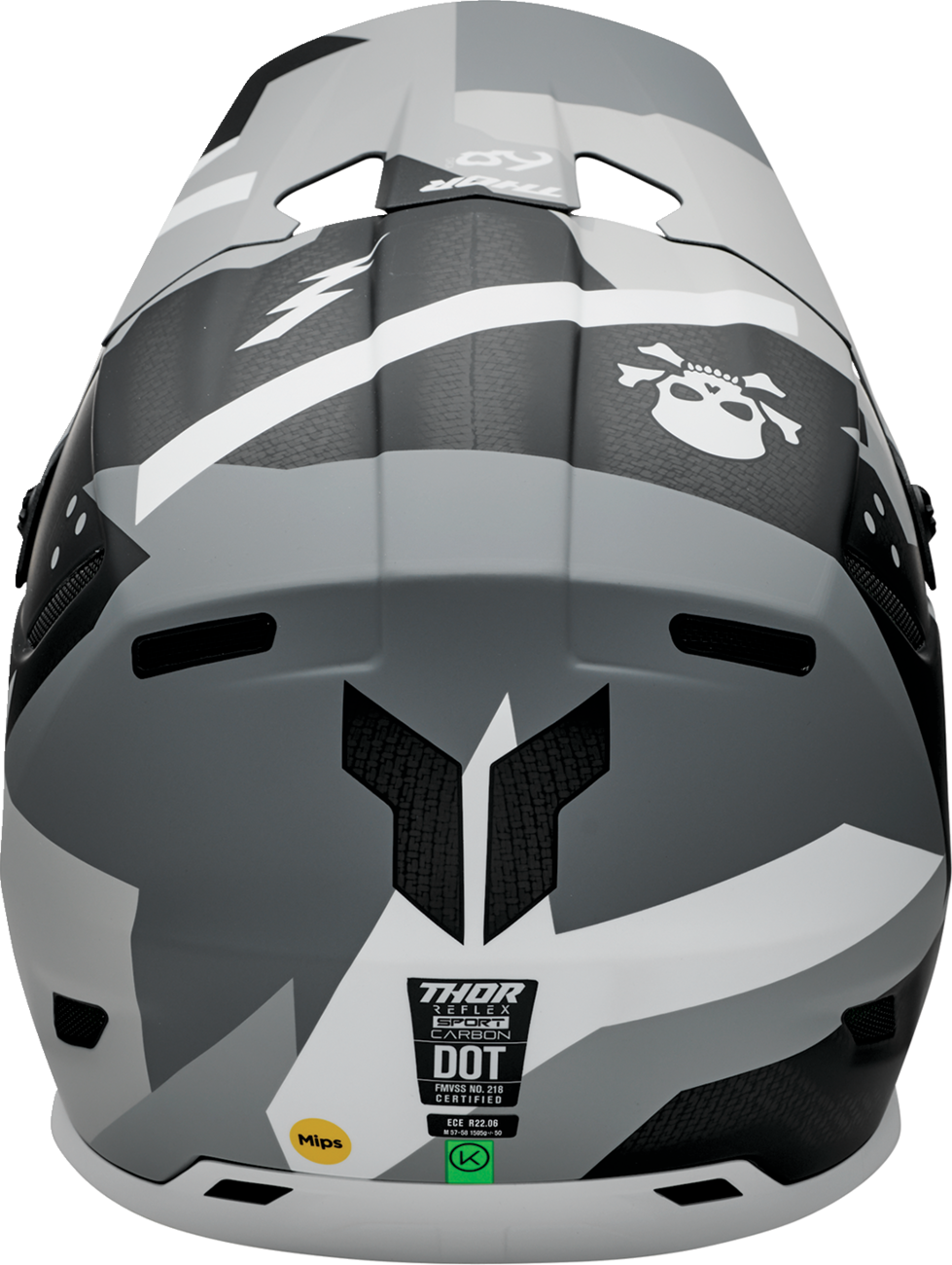 THOR Reflex Sport Carbon Helmet - Brave - MIPS® - Gray/White - Large 0110-8760