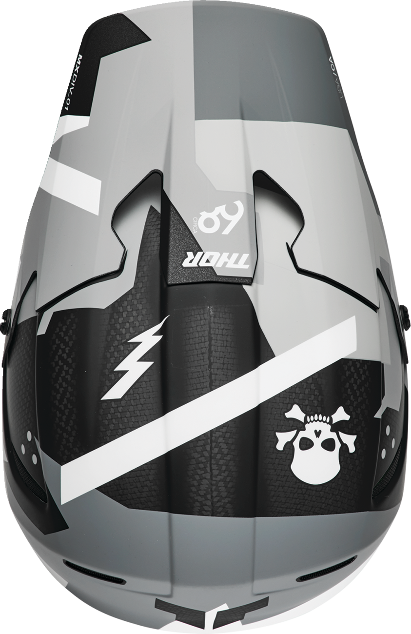 THOR Reflex Sport Carbon Helmet - Brave - MIPS® - Gray/White - Medium 0110-8759