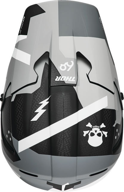 THOR Reflex Sport Carbon Helmet - Brave - MIPS® - Gray/White - Medium 0110-8759