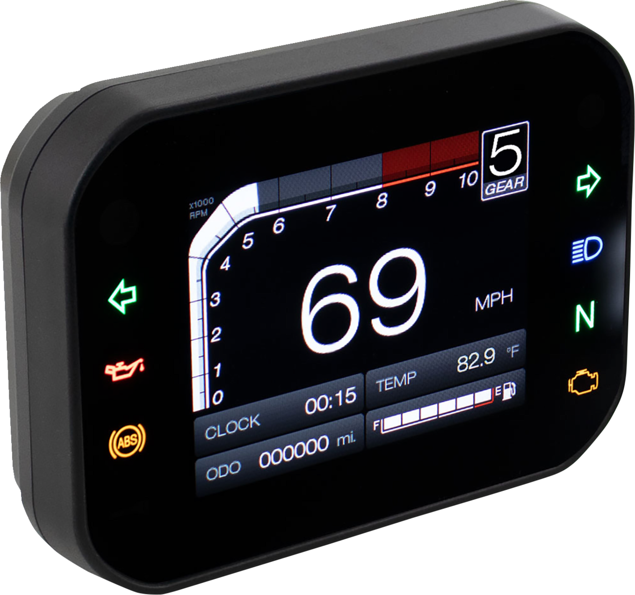 KOSO NORTH AMERICA TFT Multifunction Meter - RX-3S - Universal BA079000