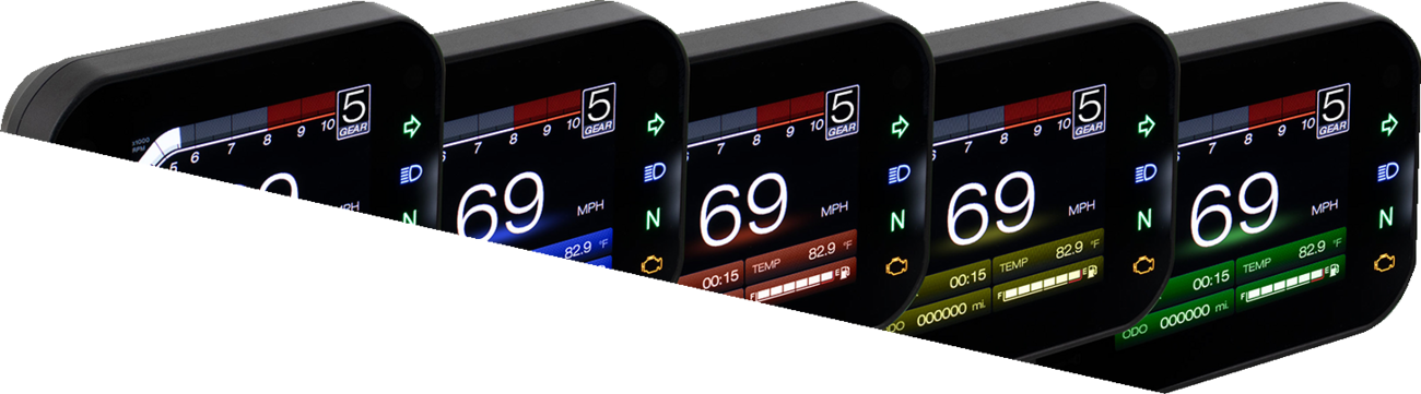 KOSO NORTH AMERICA TFT Multifunction Meter - RX-3S - Universal BA079000