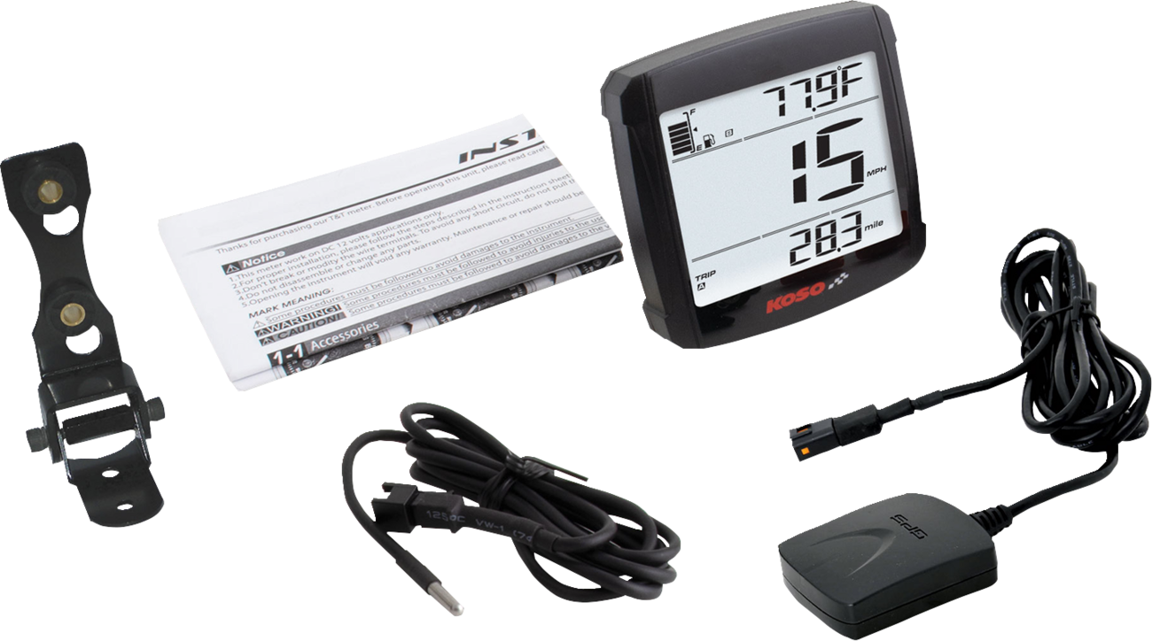 KOSO NORTH AMERICA XR-01 GPS Speedometer with Sensor BB026010