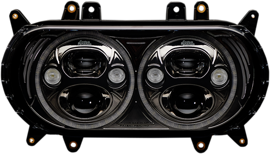 CUSTOM DYNAMICS Headlight - Black - FLTR CDTB-RG-15-B