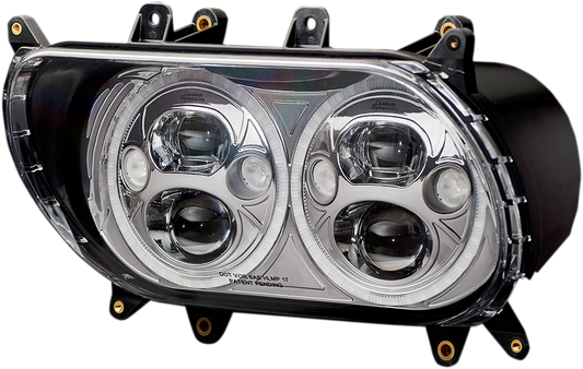 CUSTOM DYNAMICS Headlight - Chrome - FLTR CDTB-RG-15-C