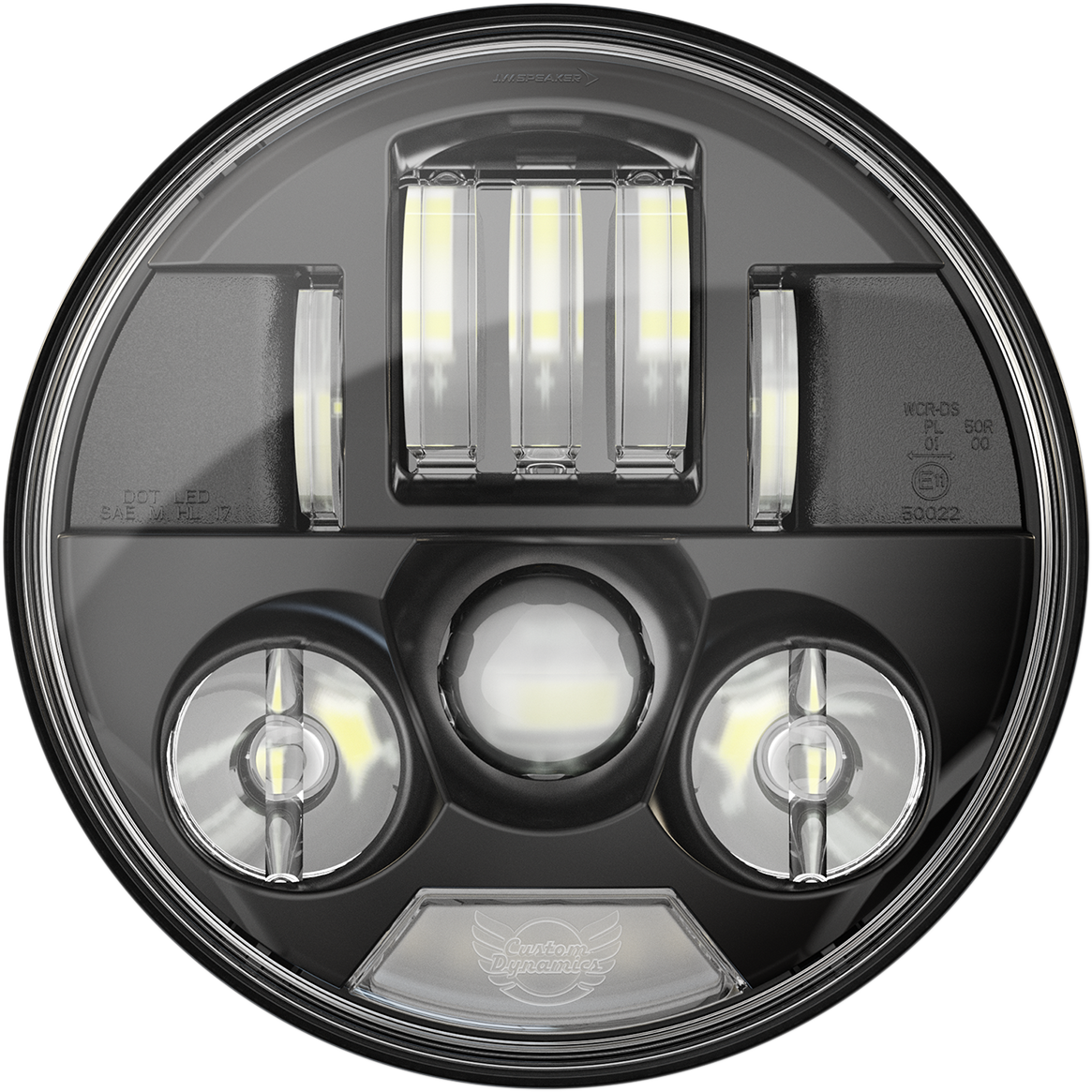 CUSTOM DYNAMICS 7" Probeam® LED Headlamp - Black - Indian PB-7-IND-B