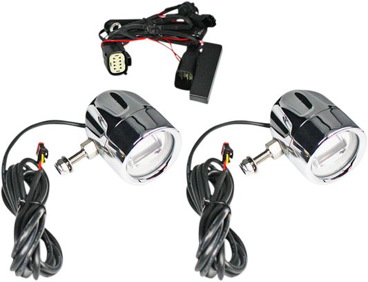 CUSTOM DYNAMICS Fog Light - Chrome - Clear Lens PB-FOG-SS8-C