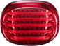 CUSTOM DYNAMICS Taillight - with License Plate Illumination Window - Red PB-TL-SBW-R