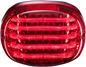 CUSTOM DYNAMICS Taillight - without License Plate Illumination Window - Red PB-TL-SB-R