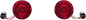 CUSTOM DYNAMICS Rear Turn Signal Insert - 1157 Bases - Red PB-RR-1157