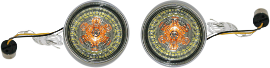 CUSTOM DYNAMICS Bullet Turn Signal - 1156 - Chrome - Smoke Lens PB-BB-AW-1156CS