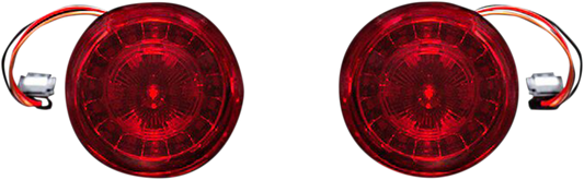 CUSTOM DYNAMICS Rear Turn Signal Insert - JAE Bases - Red PB-RR-JAE