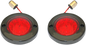 CUSTOM DYNAMICS LED Flat Turn Signals - 1156 - Black - Red Lens PB-FB-R-1156BR