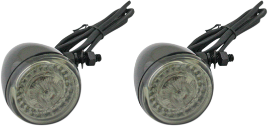 CUSTOM DYNAMICS ProBEAM® Turn Signals - Gloss Black/Smoke Lens - Universal PB-UNV-FTS-AW-B