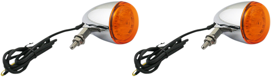CUSTOM DYNAMICS ProBEAM® Turn Signals - Chrome/Amber - Universal PB-UNV-TS-A-C