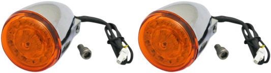 CUSTOM DYNAMICS ProBEAM® Turn Signals - Chrome/Amber PB-IND-RTS-A-C