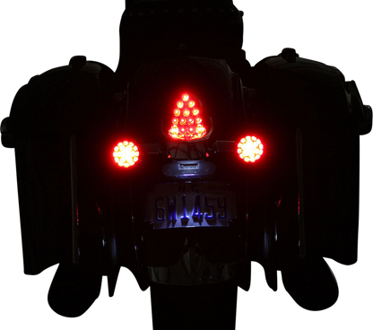 CUSTOM DYNAMICS ProBEAM® Turn Signals - Black/Red PB-IND-RTS-R-B