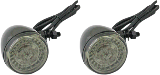 CUSTOM DYNAMICS Front Turn Signal - Universal - Black PB-UNV-ECE-AW-B