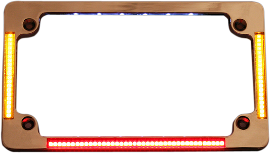 CUSTOM DYNAMICS License Plate Frame - Chrome TF04-C