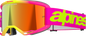ALPINESTARS GOGGLES Vision 5 Goggle - Wordmark - Pink/Yellow Fluo - Red Mirror Lens 5102425-3085