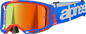 ALPINESTARS GOGGLES Vision 8 Goggle - Wordmark - Blue/Orange - Red Mirror 5101325-7303