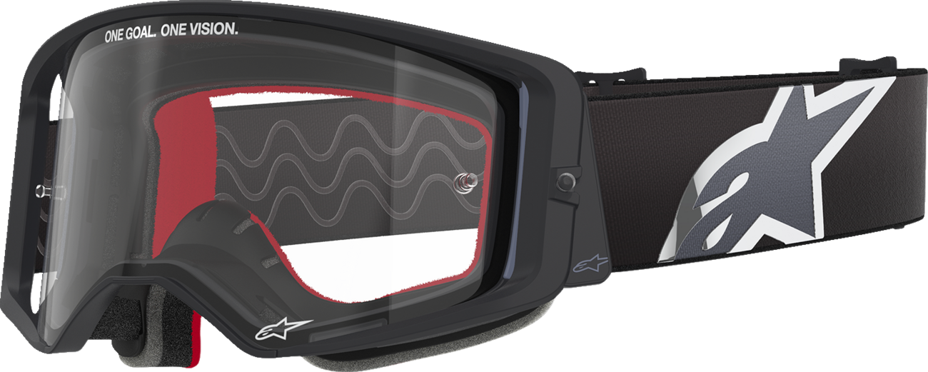 ALPINESTARS GOGGLES Supertech Goggle - Corp - Black/Gray - Clear Lens 5100125-1507