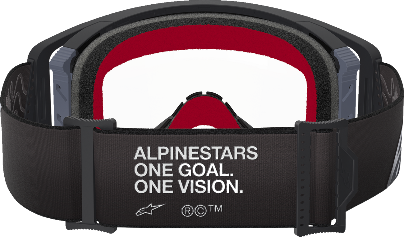 ALPINESTARS GOGGLES Supertech Goggle - Corp - Black/Gray - Clear Lens 5100125-1507