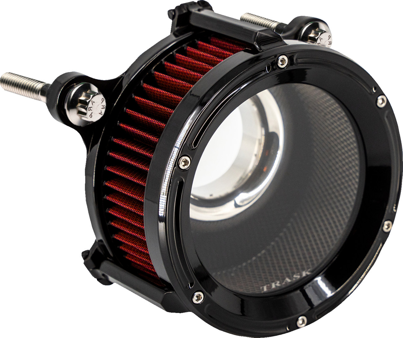 TRASK Assault Charge High-Flow Air Cleaner Kit - Gloss Black TM-1024GBK