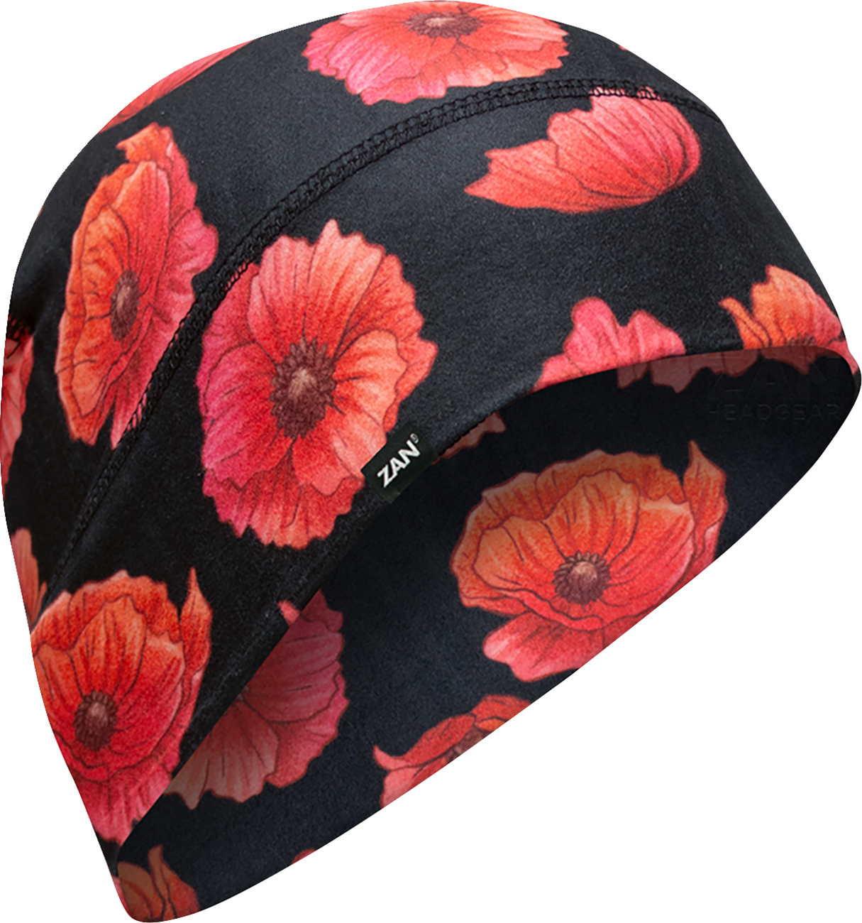 ZAN HEADGEAR SportFlex® Beanie Poppies WHLL209 - Comfortable Head and Ear Coverage with UV Protection