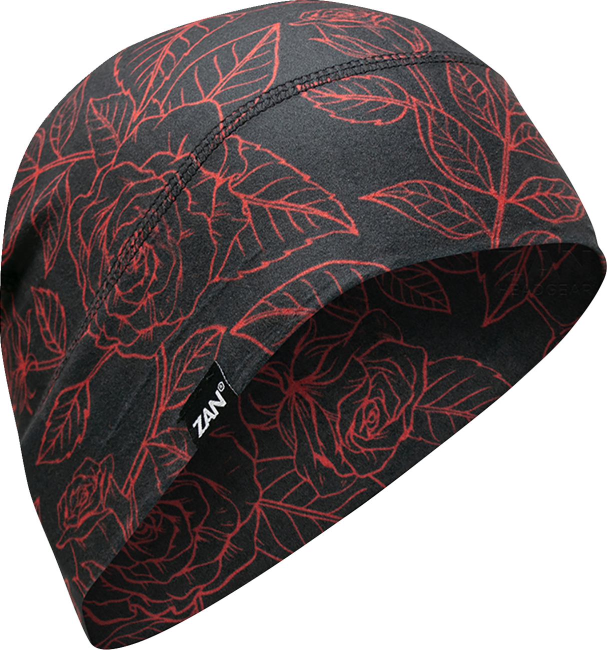 ZAN HEADGEAR SportFlex® Beanie WHLL206 - Red/Black Roses for Comfort and UV Protection
