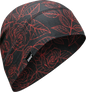 ZAN HEADGEAR SportFlex® Beanie WHLL206 - Red/Black Roses for Comfort and UV Protection