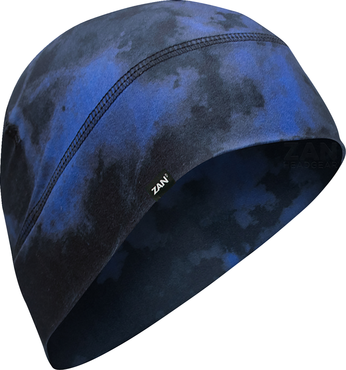 ZAN HEADGEAR SportFlex® Beanie Black/Blue Tie Dye WHLL775 – Comfortable, Warm, and UV-Protective Headwear