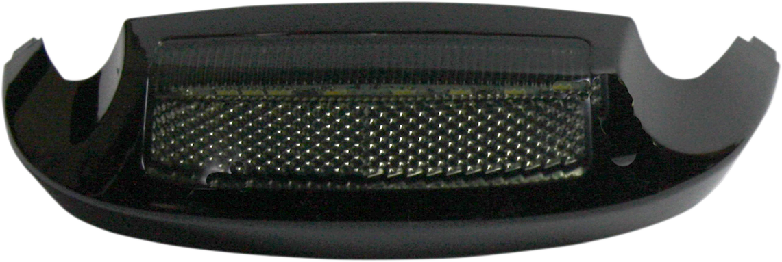 CUSTOM DYNAMICS LED Front Fender Tip - White LED/Smoke Lens - Black GEN-FT-WS-BLK