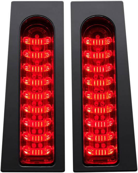 CUSTOM DYNAMICS ProBEAM® Fillerz® Lights - Red - Gloss Black PB-FILL-R-B