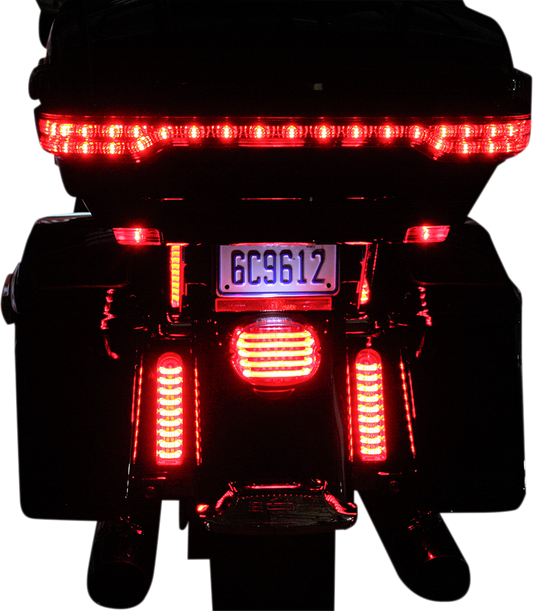 CUSTOM DYNAMICS ProBEAM® Fillerz® Lights - Red - Chrome PB-FILL-R-C