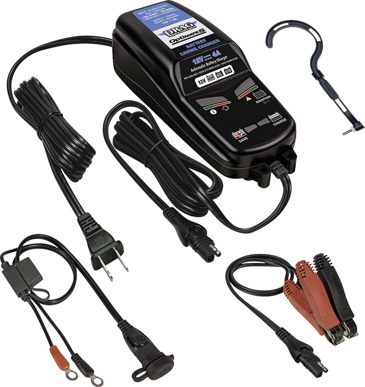 TECMATE Drag Specialties Battery Charger/Maintainer - Optimate 5 TM231V2