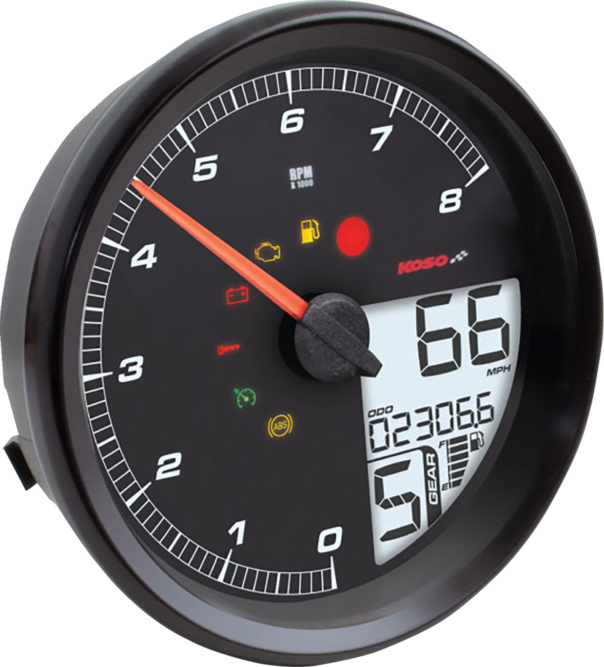 KOSO NORTH AMERICA HD-05 Multifunction Meter - Black BA072110