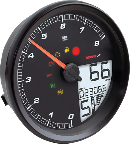 KOSO NORTH AMERICA HD-05 Multifunction Meter - Black BA072110