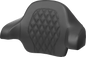 SADDLEMEN Tour-Pak® Backrest Pad - Lattice Stitch - Blue Stitch - FL '14-'24 814-07-18401