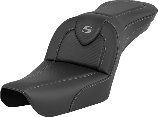 SADDLEMEN RoadSofa™ - Carbon Fiber - without Driver Backrest - FXDWG '04-'05 804-05-185
