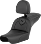 SADDLEMEN RoadSofa™ - Black - with Driver Backrest - FXDWG '04-'05 804-05-187BR