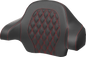 SADDLEMEN Tour-Pak® Backrest Pad - Lattice Stitch - Red Stitch - FL '14-'24 814-07-18404